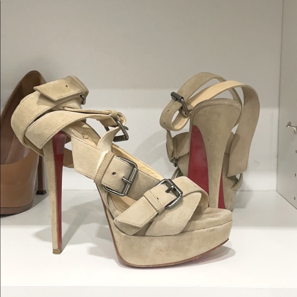 Christian Louboutin high heel strappy sandals